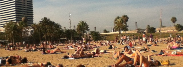 Beach at Barcelona Aug 2014